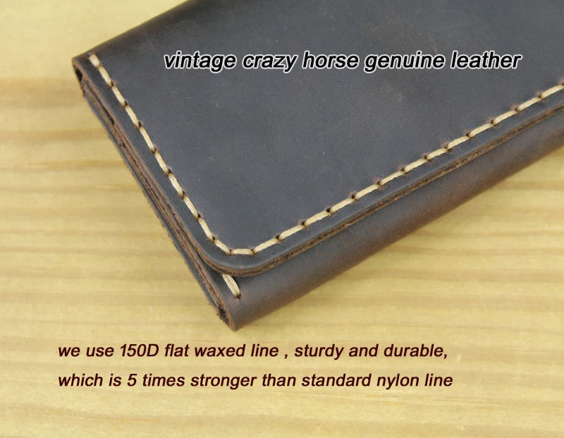 Handmade Genuine Leather Card Wallet & ID Holder