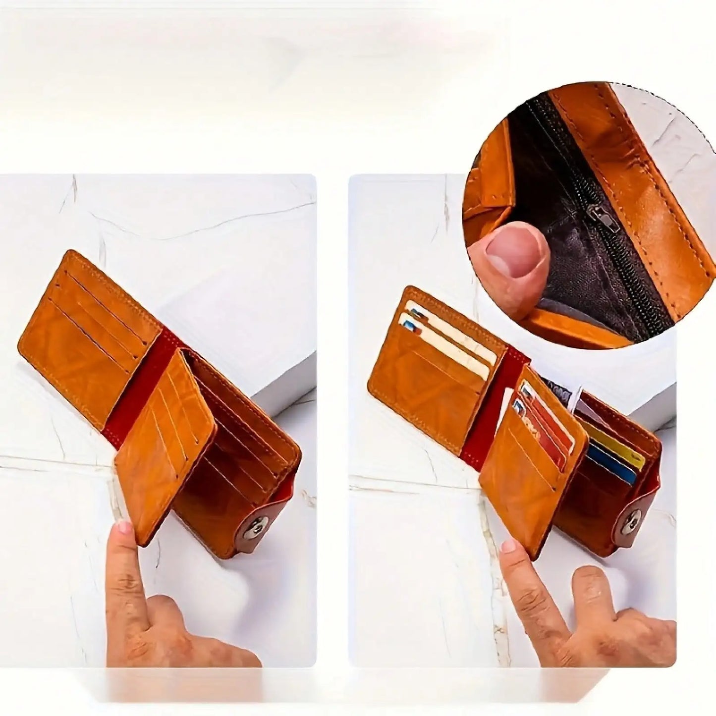 Portable Dollar Wallet with Multi-Card Slots