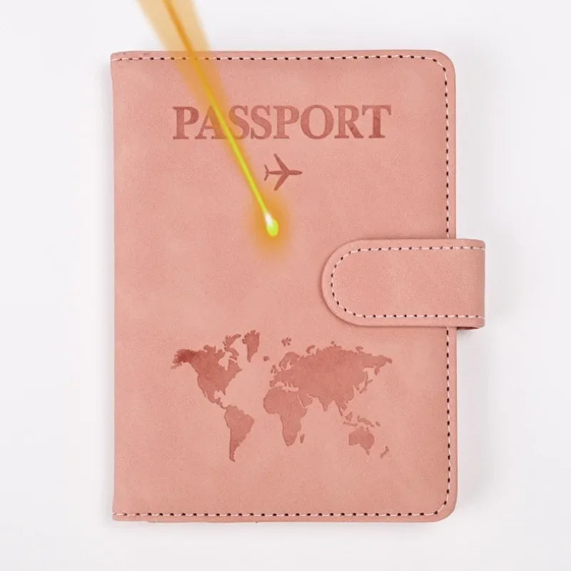Custom Engraved Leather Passport Cover & Wallet