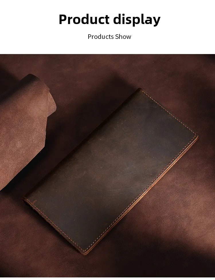 Men’s Genuine Cow Leather Short Wallet & Card Holder