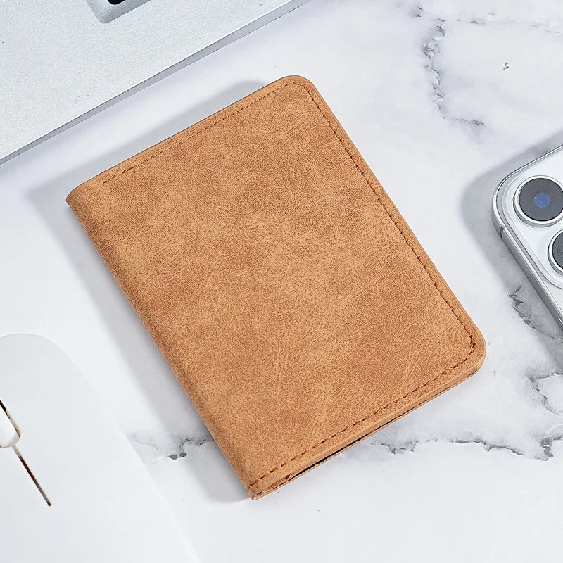 Men’s Ultra-Thin Leather Card Holder Wallet