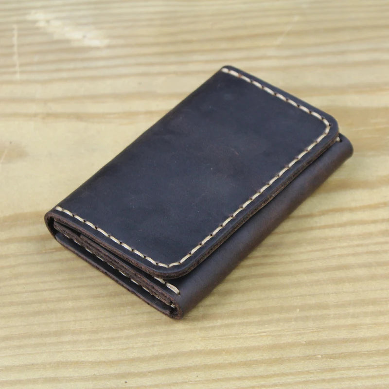 Handmade Genuine Leather Card Wallet & ID Holder