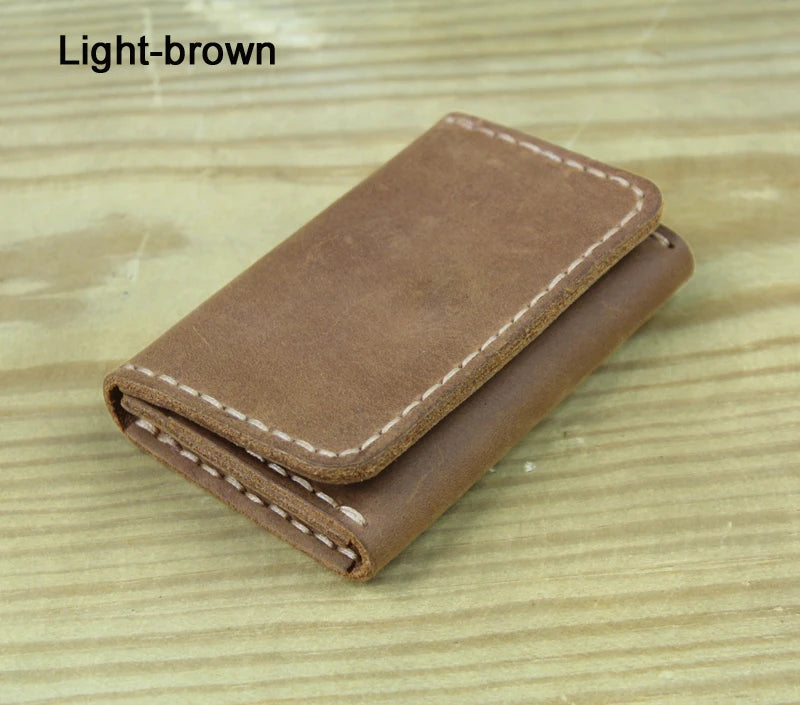 Handmade Genuine Leather Card Wallet & ID Holder