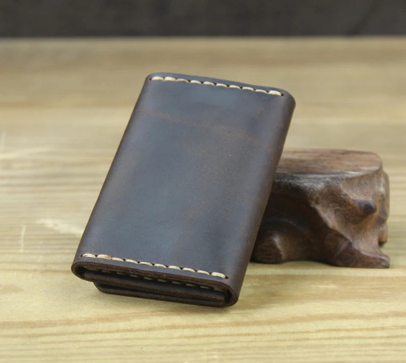 Handmade Genuine Leather Card Wallet & ID Holder