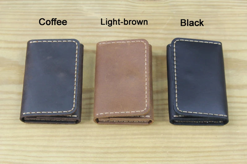 Handmade Genuine Leather Card Wallet & ID Holder