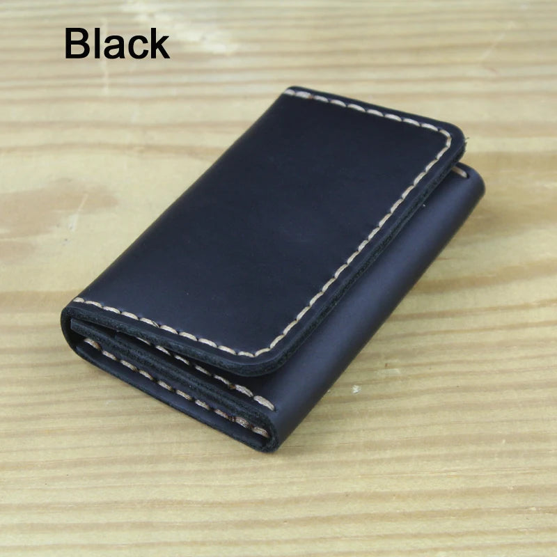 Handmade Genuine Leather Card Wallet & ID Holder