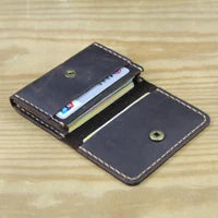 Handmade Genuine Leather Card Wallet & ID Holder