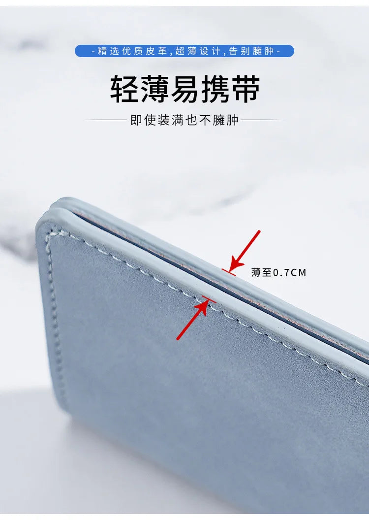 Men’s Ultra-Thin Leather Card Holder Wallet