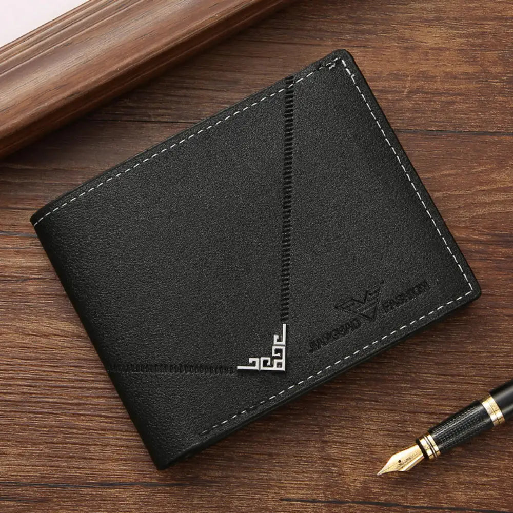 Men’s Vintage PU Leather Short Wallet with Card Holder