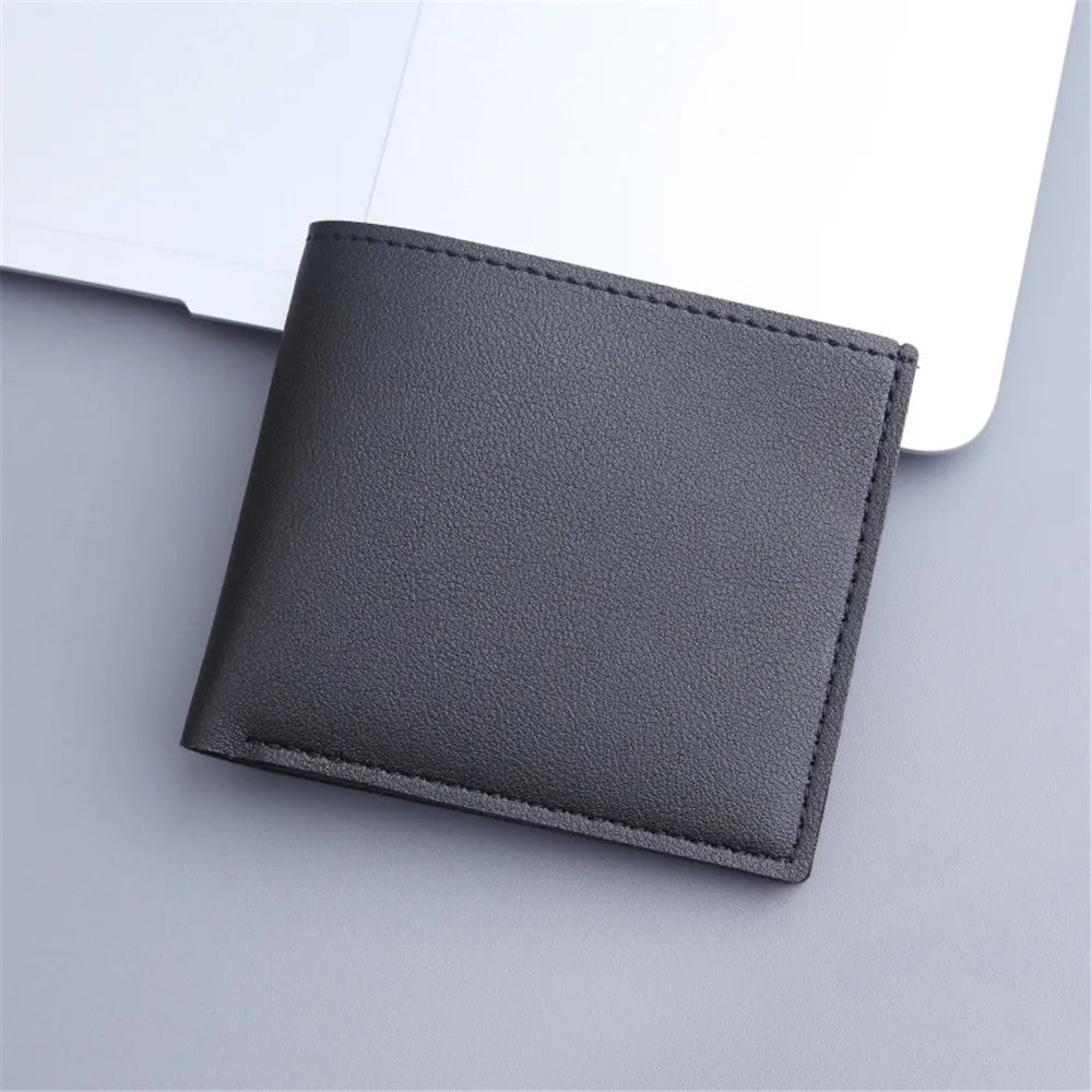 Men’s Vintage PU Leather Short Wallet with Card Holder