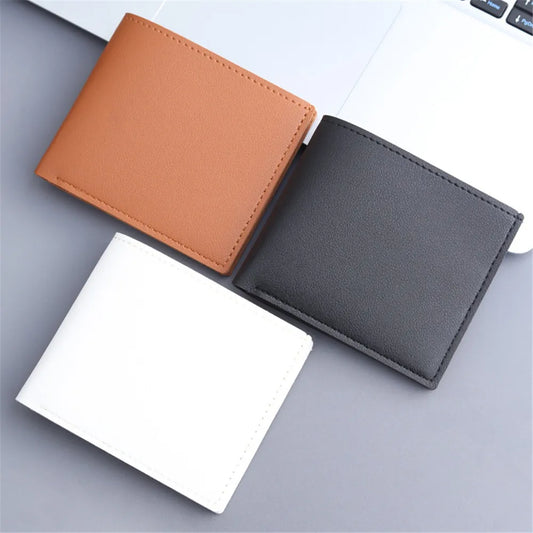 Men’s Vintage PU Leather Short Wallet with Card Holder