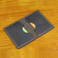 Handmade Genuine Leather Card Wallet & ID Holder