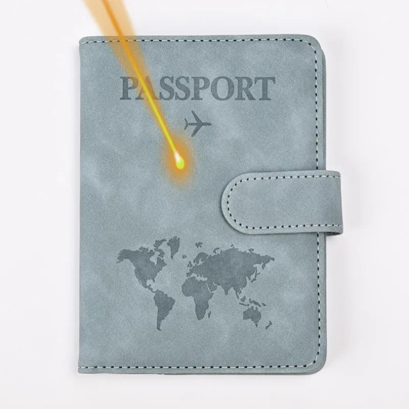 Custom Engraved Leather Passport Cover & Wallet