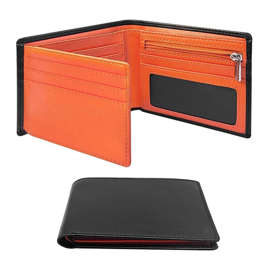 Minimalist Men’s Wallet with RFID & Zipper Coin Pocket