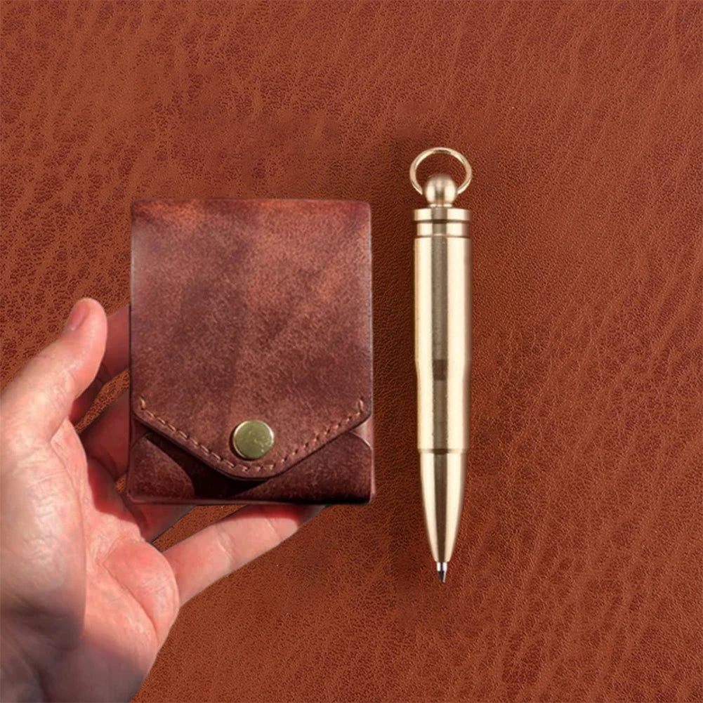 Slim Minimalist Money Wallet with Pen Slot & ID Card Holder