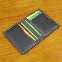 Handmade Genuine Leather Card Wallet & ID Holder