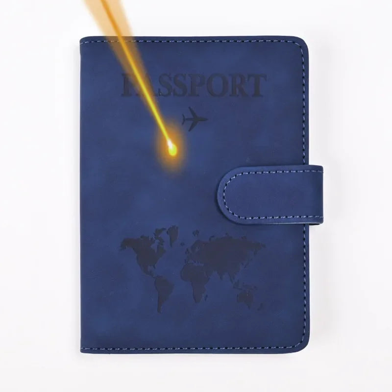 Custom Engraved Leather Passport Cover & Wallet