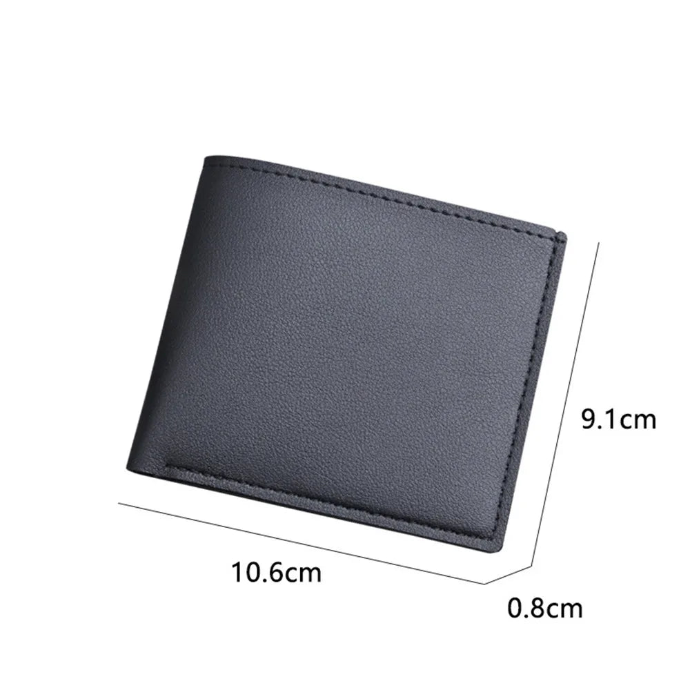 Men’s Vintage PU Leather Short Wallet with Card Holder