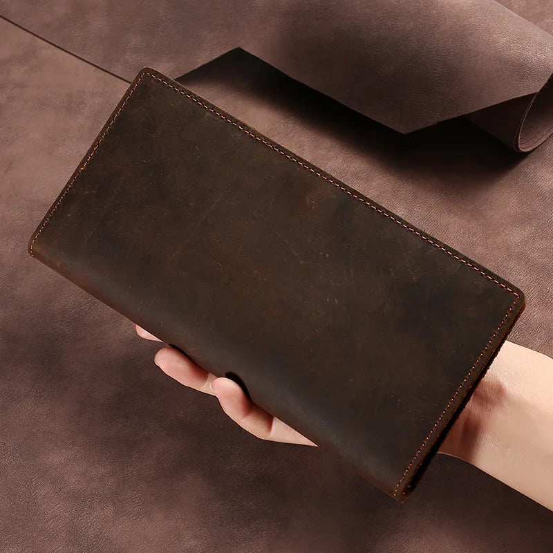 Men’s Genuine Cow Leather Short Wallet & Card Holder
