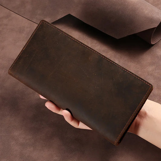 Men’s Genuine Cow Leather Short Wallet & Card Holder