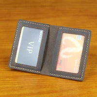 Handmade Genuine Leather Card Wallet & ID Holder