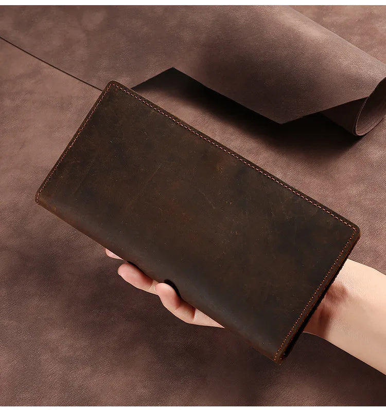 Men’s Genuine Cow Leather Short Wallet & Card Holder