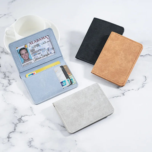 Men’s Ultra-Thin Leather Card Holder Wallet
