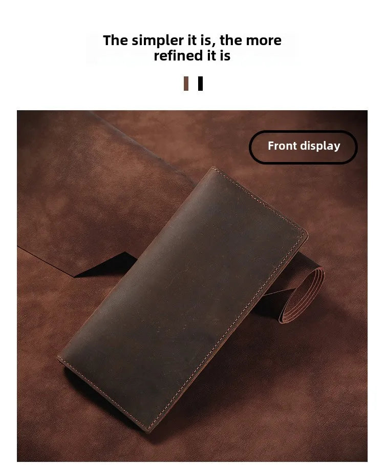 Men’s Genuine Cow Leather Short Wallet & Card Holder